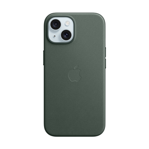 Apple FineWoven Case with MagSafe, iPhone 15, зеленый - Чехол MT3J3ZM/A