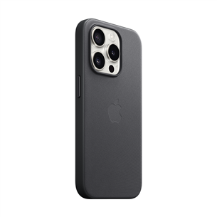 Apple FineWoven Case with MagSafe, iPhone 15 Pro, черный  - Чехол