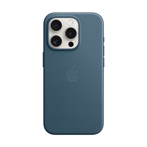 Dėklas Apple FineWoven Case with MagSafe, iPhone 15 Pro, pacific blue MT4Q3ZM/A