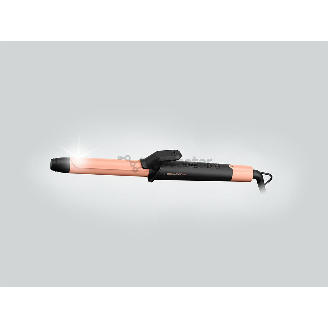 Rowenta Express Shine, Papaya Version, 25 mm, pink - Plaukų garbanojimo žnyplės