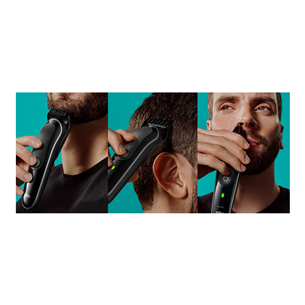 Braun Series 3, Wet & Dry, 8-in-1, black/green - Multi grooming kit