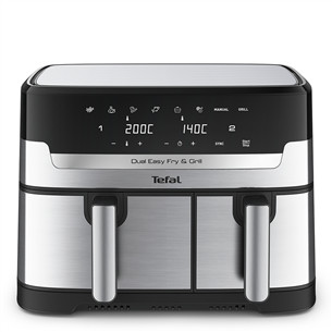 Tefal Dual Easy Fry & Grill Air Fryer, 8,3 l, nerūdijantis plienas - Karšto oro gruzdintuvė EY905D10