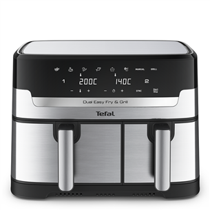 Karšto oro gruzdintuvė Tefal EY905D10 Dual Easy Fry & Grill, 8,3 l, nerūdijantis plienas EY905D10