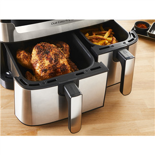 Tefal Dual Easy Fry & Grill Air Fryer, 8,3 л, нерж. сталь - Аэрогриль