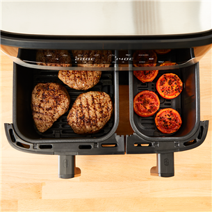 Karšto oro gruzdintuvė Tefal EY905D10 Dual Easy Fry & Grill, 8,3 l, nerūdijantis plienas