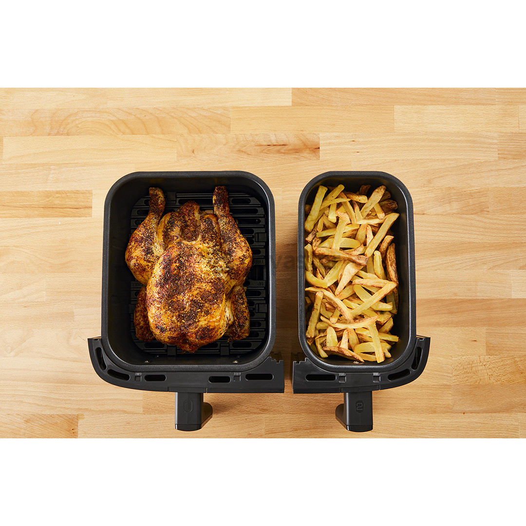 Tefal Dual Easy Fry & Grill Air Fryer, 8,3 л, нерж. сталь - Аэрогриль