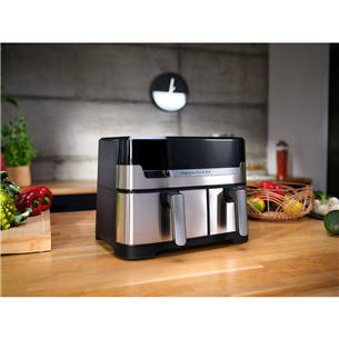Karšto oro gruzdintuvė Tefal EY905D10 Dual Easy Fry & Grill, 8,3 l, nerūdijantis plienas