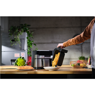 Karšto oro gruzdintuvė Tefal EY905D10 Dual Easy Fry & Grill, 8,3 l, nerūdijantis plienas