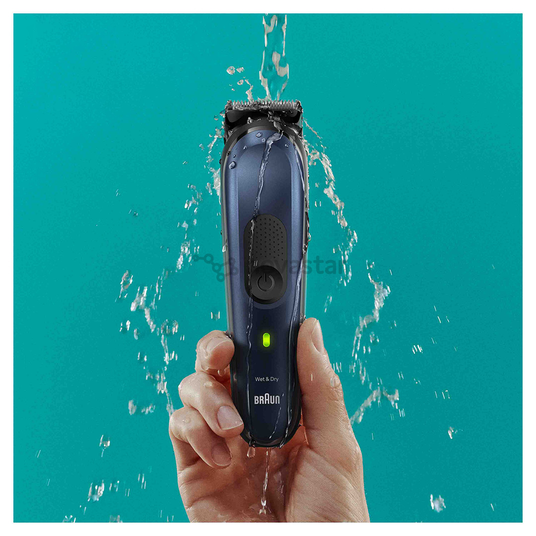 Braun Series 7, 10-in-one, Wet & Dry, mėlynas - Skustuvas