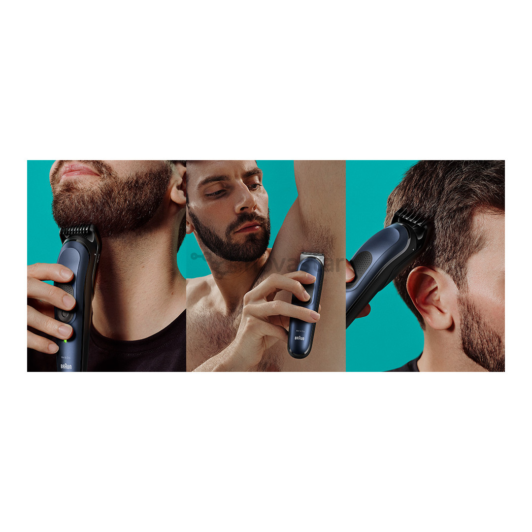 Braun Series 7, 10-in-one, Wet & Dry, mėlynas - Skustuvas