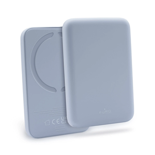 Išorinė baterija Puro Slim Power Mag, 4000 mAh, MagSafe, blue FCBB40P1MAGLBLUE