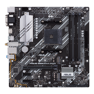 ASUS, AMD B550, AM4, DDR4, mATX, WiFi+BT - Mainboard