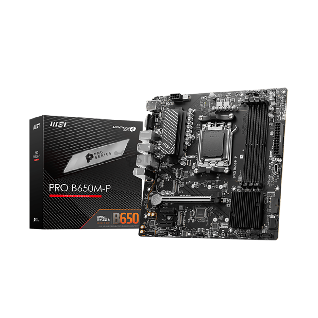 MSI, AMD B650, AM5, DDR5, mATX - Mainboard