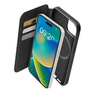 SBS Wallet Mag Case, iPhone 15 Pro Max, черный - Чехол для смартфона TEBKMAGSFIP1567PK