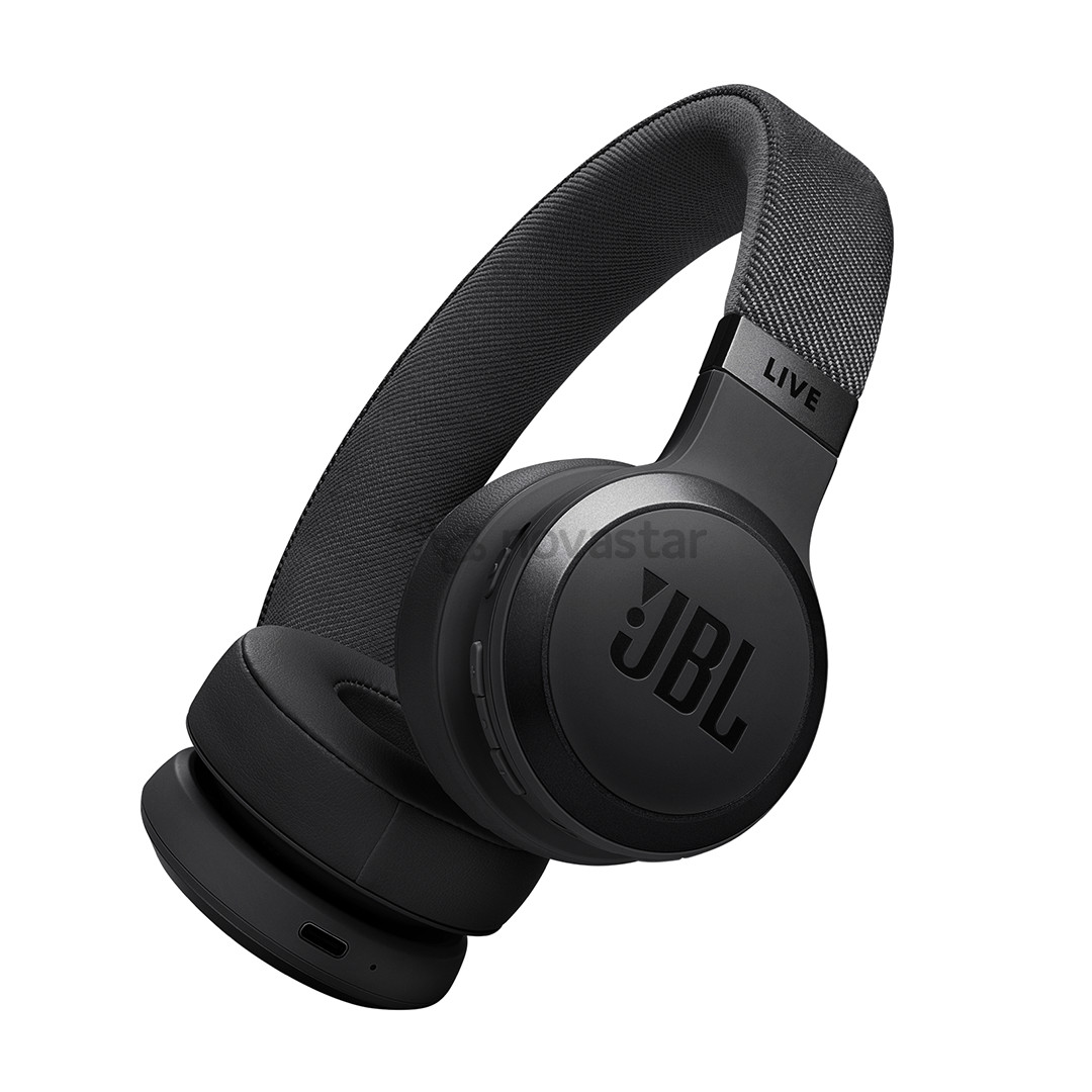 JBL Live 670NC, prisitaikantis triukšmo slopinimas, juodos - Belaidės ausinės