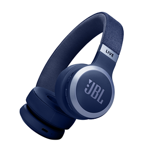 Belaidės ausinės JBL Live 670NC, adaptive noise-cancelling, blue