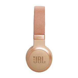 Ausinės JBL Live 670NC, adaptive noise-cancelling, sand, belaidės