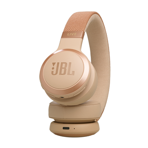 JBL Live 670NC, adaptive noise-cancelling, sand - Wireless on-ear headphones