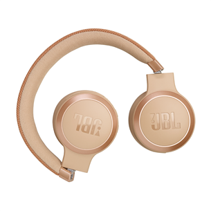 Ausinės JBL Live 670NC, adaptive noise-cancelling, sand, belaidės