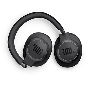 Belaidės ausinės JBL Live 770NC, adaptive noise-cancelling, black