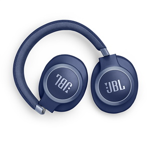 Ausinės JBL Live 770NC, adaptive noise-cancelling, blue, belaidės