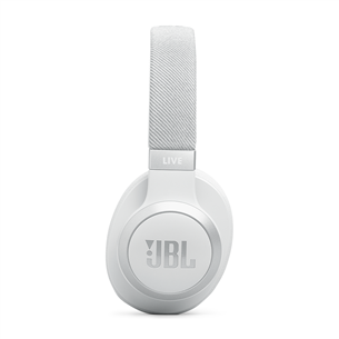 JBL Live 770NC, adaptive noise-cancelling, white - Ausinės, belaidės