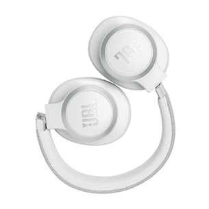 JBL Live 770NC, adaptive noise-cancelling, white - Ausinės, belaidės