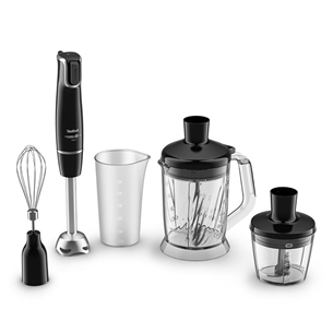 Trintuvas Tefal Infiny Force, 1000 W, black - Hand blender + XL Chopper blender accessory HB94L830