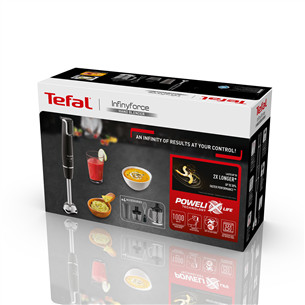 Tefal Infiny Force, 1000 W, juodas - Trintuvas + XL trintuvo priedas