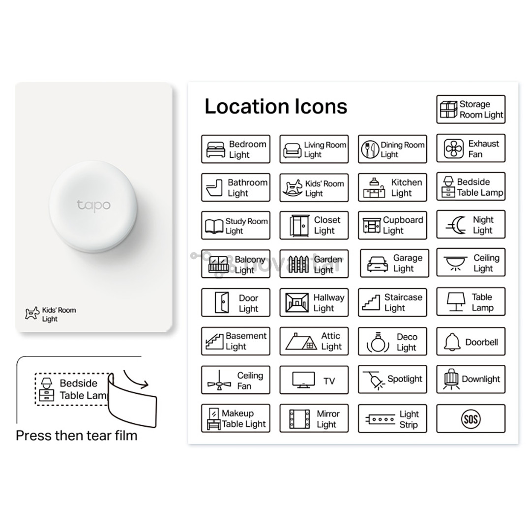 TP-Link Tapo Smart Dimmer Switch S200D, белый - Умный переключатель