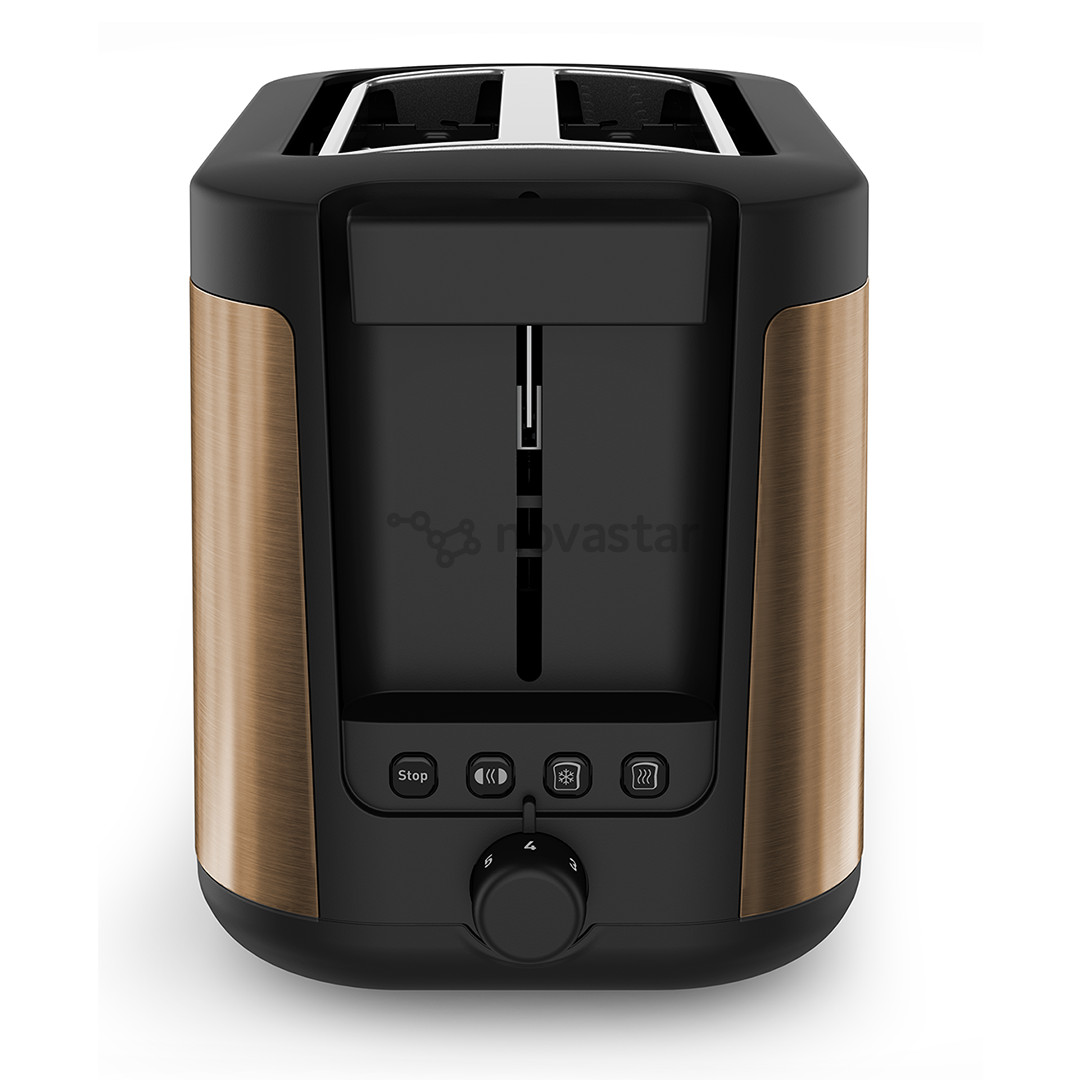 Toaster Tefal Coppertinto, 850 W, black/copper