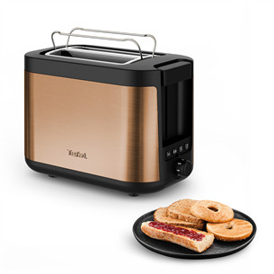 Toaster Tefal Coppertinto, 850 W, black/copper