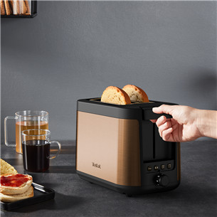 Toaster Tefal Coppertinto, 850 W, black/copper