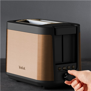 Toaster Tefal Coppertinto, 850 W, black/copper