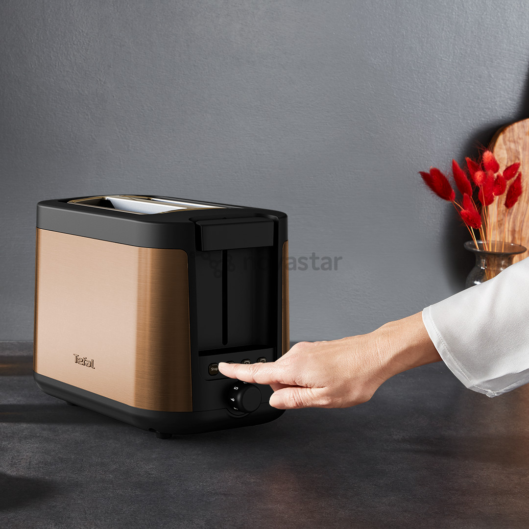 Toaster Tefal Coppertinto, 850 W, black/copper