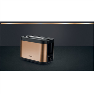 Toaster Tefal Coppertinto, 850 W, black/copper