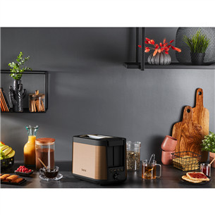 Toaster Tefal Coppertinto, 850 W, black/copper