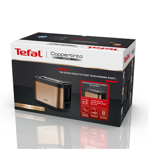 Toaster Tefal Coppertinto, 850 W, black/copper