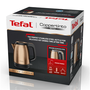 Tefal Coppertinto, 2400 W, copper/black - Kettle