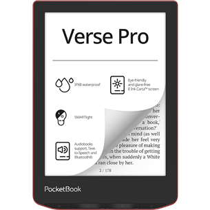 Elektroninė skaityklė PocketBook Verse Pro, passion red