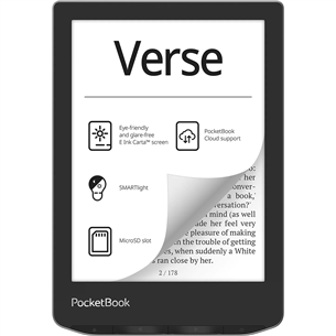 Elektroninė skaityklė PocketBook Verse, 6", 8 GB, gray PB629-M-WW