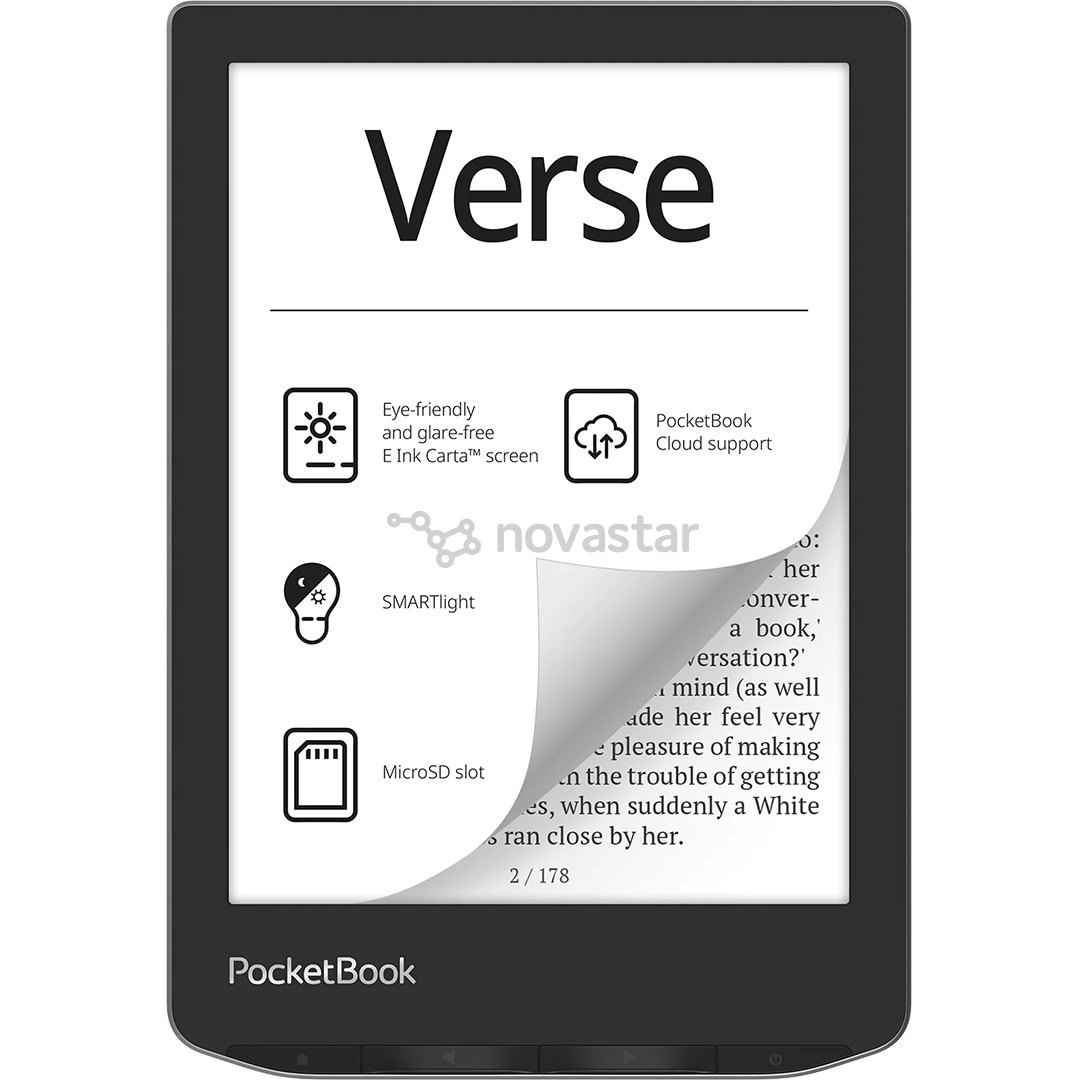 PocketBook Verse, 6", 8 ГБ, серый - Электронная книга