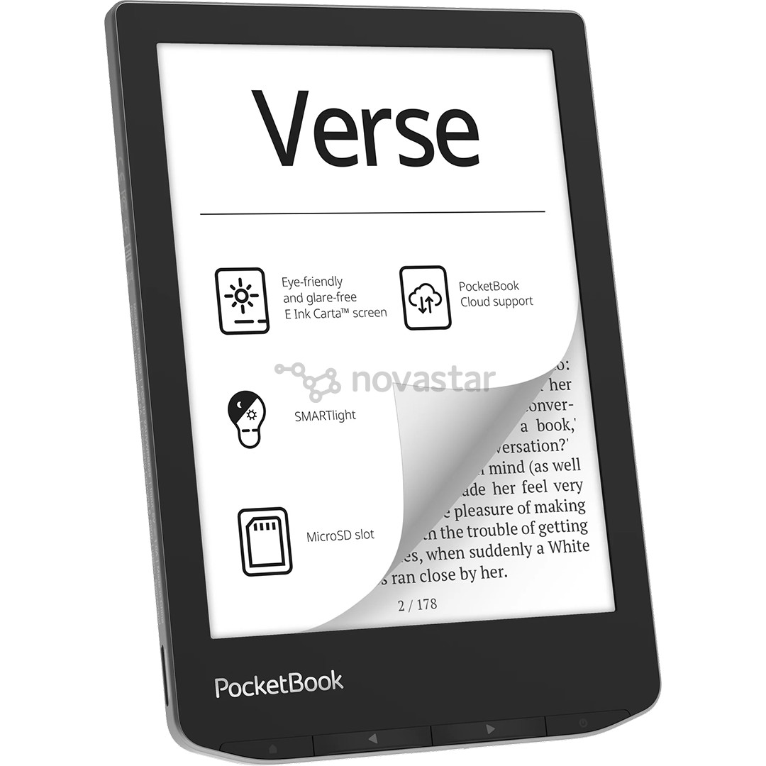 PocketBook Verse, 6", 8 ГБ, серый - Электронная книга