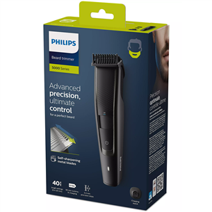 Philips Beardtrimmer Series 5000, черный - Триммер для бороды