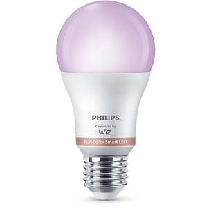 Philips WiZ LED Smart Bulb, 60 Вт, E27, RGB - Умная лампа