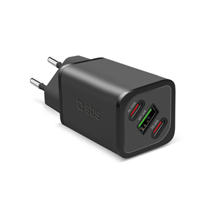 SBS GaN Charger with Power Delivery, 100 Вт, черный - Адаптер питания TETRGANUSB2CPD100W