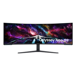 Samsung Odyssey Neo G9, 57", 240 Гц, Quantum Mini-LED, Ultra HD, изогнутый, белый - Монитор LS57CG952NUXEN