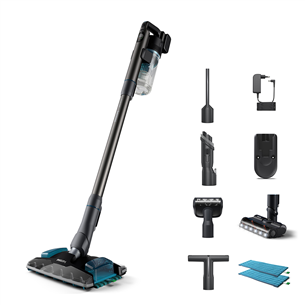 Philips 8000 Series Aqua Plus, grey - Cordless vacuum cleaner XC8055/01