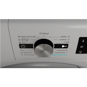 Whirlpool, 9 kg / 6 kg, depth 54 cm, 1400 rpm - Washer-Dryer Combo