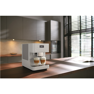 Miele CM 6160 MilkPerfection, baltas - Kavos aparatas